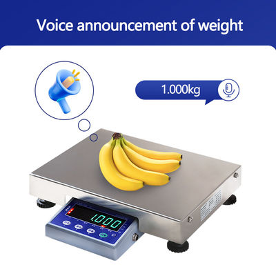 Anuncio por voz de 6 kg Mesa electrónica de pesas industriales Plataforma SOHE AT-B