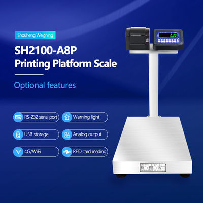 SH2100-A8P Escala de tabla de alta precisión y pantalla LED 50cm*60cm Tamaño para pesaje/impresión