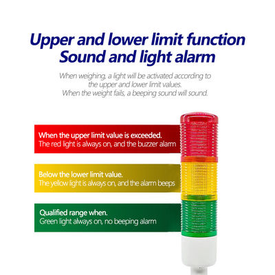 Balanza industrial 3 kg Alarma de tres colores con método de comunicación Bluetooth