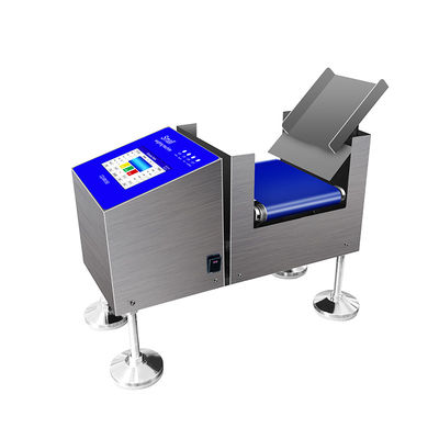 Máquina de inspección automática con piezas de acero inoxidable azul SUS