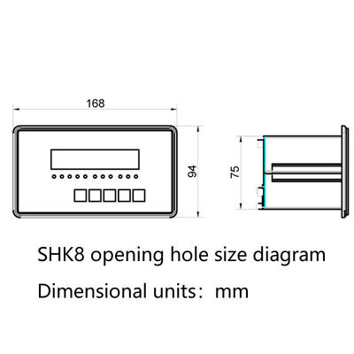 SHK8 Indicador de control de peso del sistema de control de la escala de lote con 3 entradas y 3 salidas