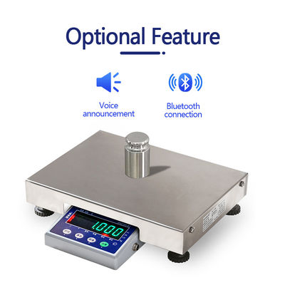 SOHE ATS 6KG 304 de acero inoxidable pantalla LED Bluetooth impermeable para el peso de 3 30KG