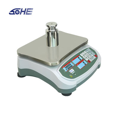 Balanza de la mesa de pesas de la industria con pantalla LCD y alcance máximo de 75 kg SOHE 2024
