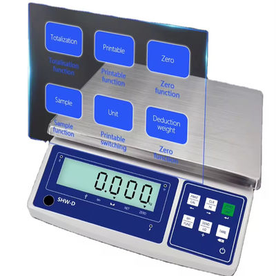 Escala de pantalla LCD ABS 15KG personalizable con precisión y batería de 6V/4000mAh