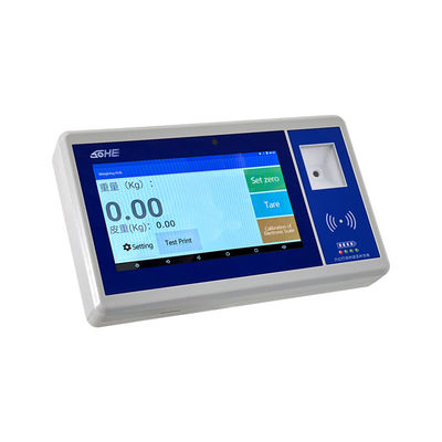 Pantalla LCD ABS de 7 pulgadas Android Smart Screen con código QR Batería de cámara Indicador de peso y sensor de tarjeta de deslizamiento