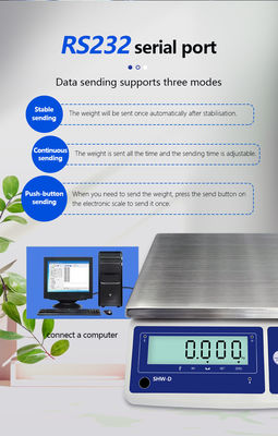 Escala de tabla de visualización LCD de alta precisión 3-30KG para OBM personalizable industrial soportado