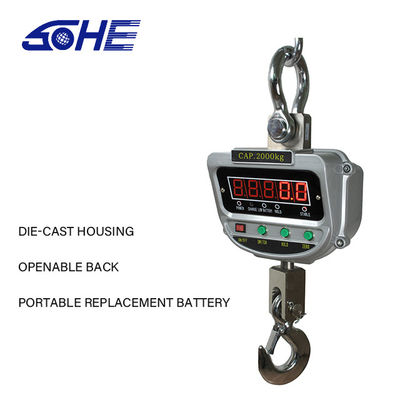 Soporte personalizado de balanza digital colgante 1t con control remoto y pantalla LCD LED