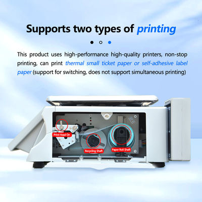 Pantalla LCD 6kg Impresión de etiquetas plegables Escala de pesaje para temperatura de trabajo -20C-50C