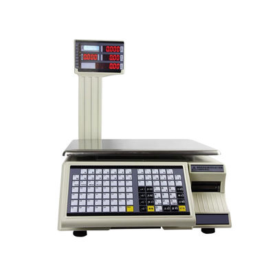 3 kg Impresión de etiquetas plegables Balanza de pesaje Código de barras Máquina de computación digital Balanza de peso