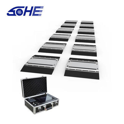 Corriente continua 10.5V 25Ton Vía portátil de pesas dinámicas digitales inalámbricas OEM