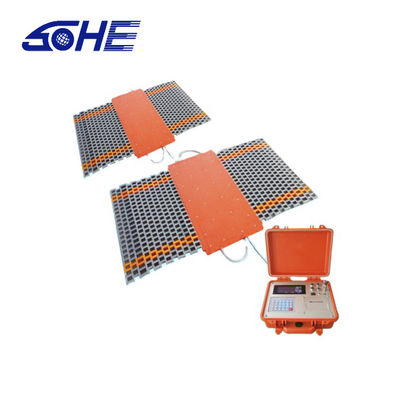 Corriente continua 10.5V 25Ton Vía portátil de pesas dinámicas digitales inalámbricas OEM