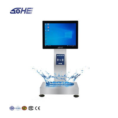 Pantalla táctil impermeable SOHE Cuenta de tarjetas de deslizamiento Escala inteligente con error de precisión de 3KG
