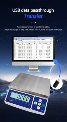 SHWDL-3KG USB de almacenamiento de comunicación pantalla LCD AC/DC fuente de alimentación para el software ERP