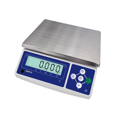 Escala de tabla de funciones Ethernet SHWDL-15KG con pantalla LCD y fuente de alimentación AC/DC