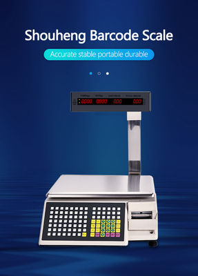 Escala de tabla de código de barras de impresión avanzada SHW-TMB 30kg con potencia AC 100-240V/DC21V
