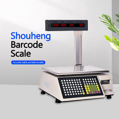 Escala de tabla de código de barras de impresión avanzada SHW-TMB 30kg con potencia AC 100-240V/DC21V