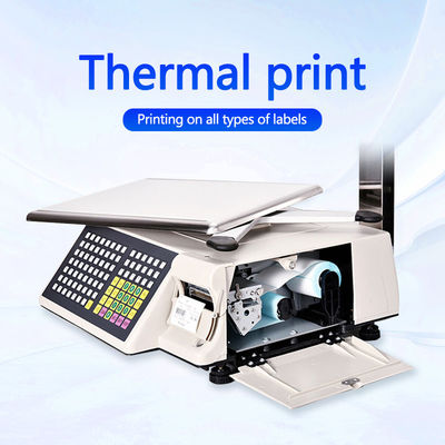 Escala de tabla de código de barras de impresión avanzada SHW-TMB 30kg con potencia AC 100-240V/DC21V
