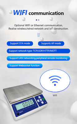 Nivel III de precisión SHWDL-WIFI inalámbrico Balanza de mesa electrónica con capacidad de 6 kg y 1