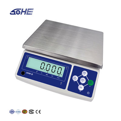 Escala de mesa electrónica multifuncional de 6 kg con comunicación Ethernet SHWDL avanzada