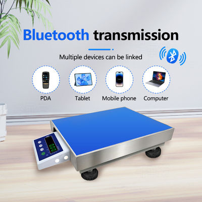 Balanza industrial portátil Bluetooth con plataforma de 300*400mm y capacidad de 150KG