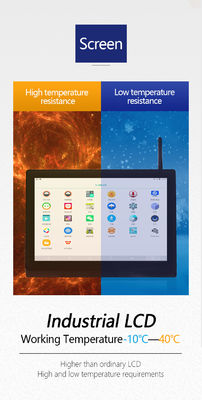 Tipo de pantalla LCD 15-100kg Rango máximo Escala de impresión de etiquetas Android para procesamiento de carne de cerdo y de res