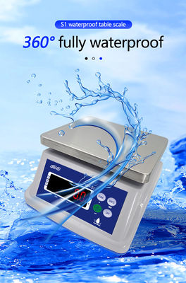 Balanza electrónica impermeable de doble pantalla con pantalla LED y capacidad máxima de 30 kg