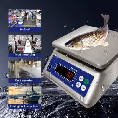 AC220V/50HZ Fuente de alimentación SOHE S6 3KG Acero inoxidable IP68 Escala resistente al agua para potentes