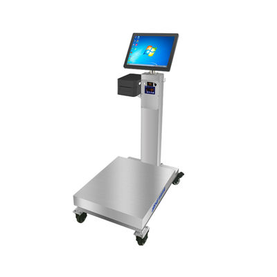Sistema Windows 10 150kg de capacidad Balanza industrial con pantalla táctil de 15 pulgadas