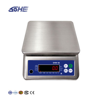 Display LED de alta precisión SOHE S6 Escala de mesa impermeable para aplicaciones industriales