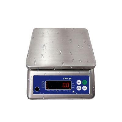 Soporte de ODM doble pantalla 30 kg mesa impermeable Escala electrónica con pantalla LED