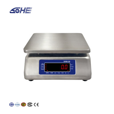 Soporte de ODM doble pantalla 30 kg mesa impermeable Escala electrónica con pantalla LED