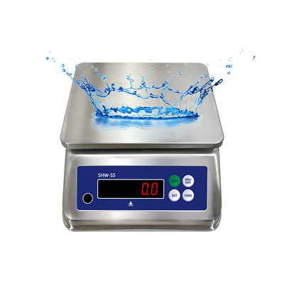 Escala de mesa de acero inoxidable con doble pantalla y nivel de protección IP68 30kg