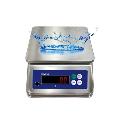 SOHE S5 Escala de acero inoxidable de 3 kg con pantalla LED doble y clasificación de impermeabilidad IP68