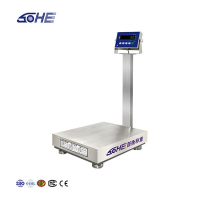 Suministro de energía 10.5V/1A 200KG Escala de acero inoxidable para fábricas de mariscos y alimentos
