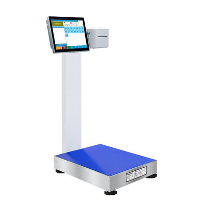 Escala de plataforma de pantalla táctil de acero inoxidable de 500 kg para pantalla inteligente de Android
