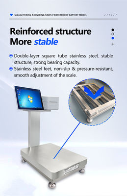 SOHE Escala inteligente simple e impermeable con capacidad de peso de 60 kg y batería incorporada