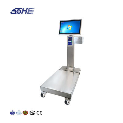 Escala inteligente de 60 cm * 80 cm a prueba de agua completa con batería móvil y versión Windows