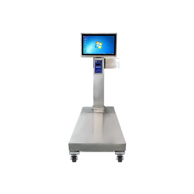 Escala industrial de 400*500 mm con capacidad de peso de 200 kg y plataforma de acero inoxidable