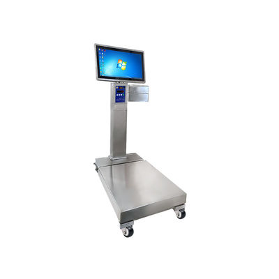 Escala industrial de 400*500 mm con capacidad de peso de 200 kg y plataforma de acero inoxidable