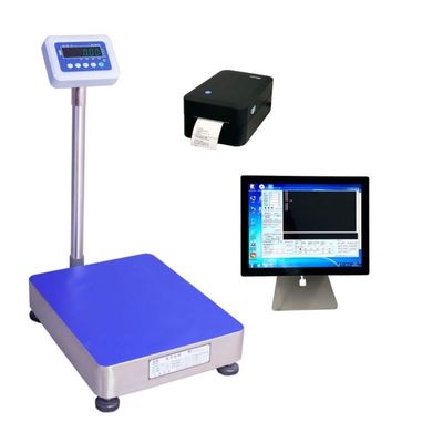 Escala de pesaje de plataformas industriales con pantalla LED de 60-100 kg y rango de 30-800 kg