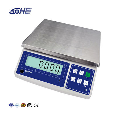 ABS 30KG pantalla LCD personalizable de precisión plataformas de pesaje industrial de SOHE WD
