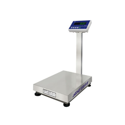 Balanza de banco industrial de acero inoxidable A3 para pesas pesadas de 50 cm x 60 cm