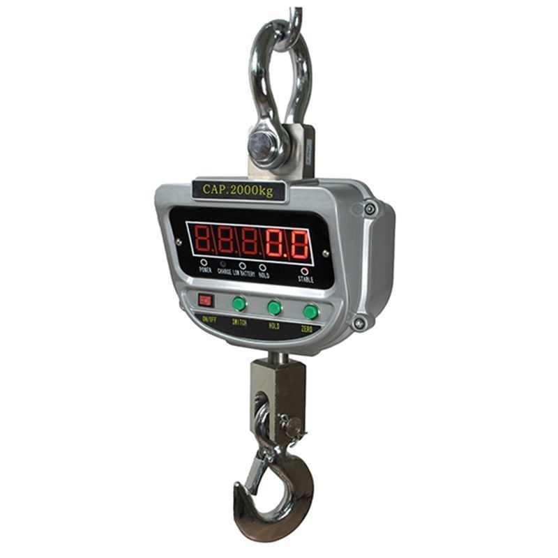 Escala de grúa de pantalla LCD LED Conveniente y ligero 2t con soporte OEM personalizado