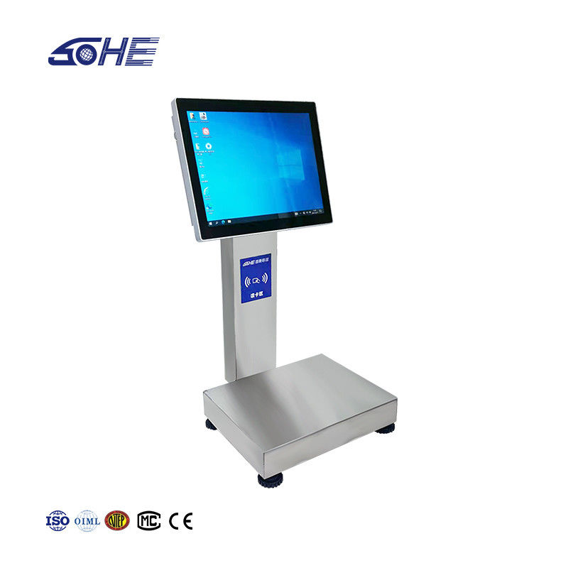Pantalla táctil impermeable SOHE Cuenta de tarjetas de deslizamiento Escala inteligente con error de precisión de 3KG