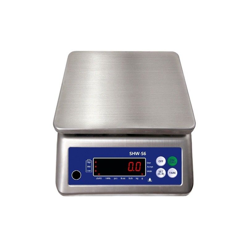AC220V/50HZ Fuente de alimentación SOHE S6 3KG Acero inoxidable IP68 Escala resistente al agua para potentes