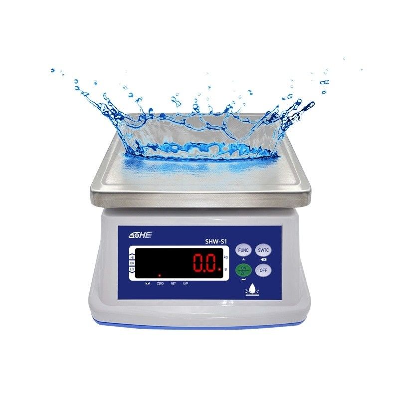 Peso máximo 3 kg SOHE S1 Escala impermeable con doble capa y sensor de precisión