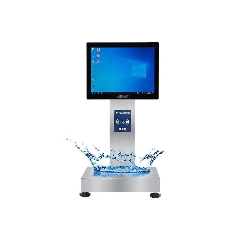 1- 15kg/5g Capacidad de tarjeta inteligente Pesada de piezas con pantalla táctil a prueba de agua de 12 pulgadas